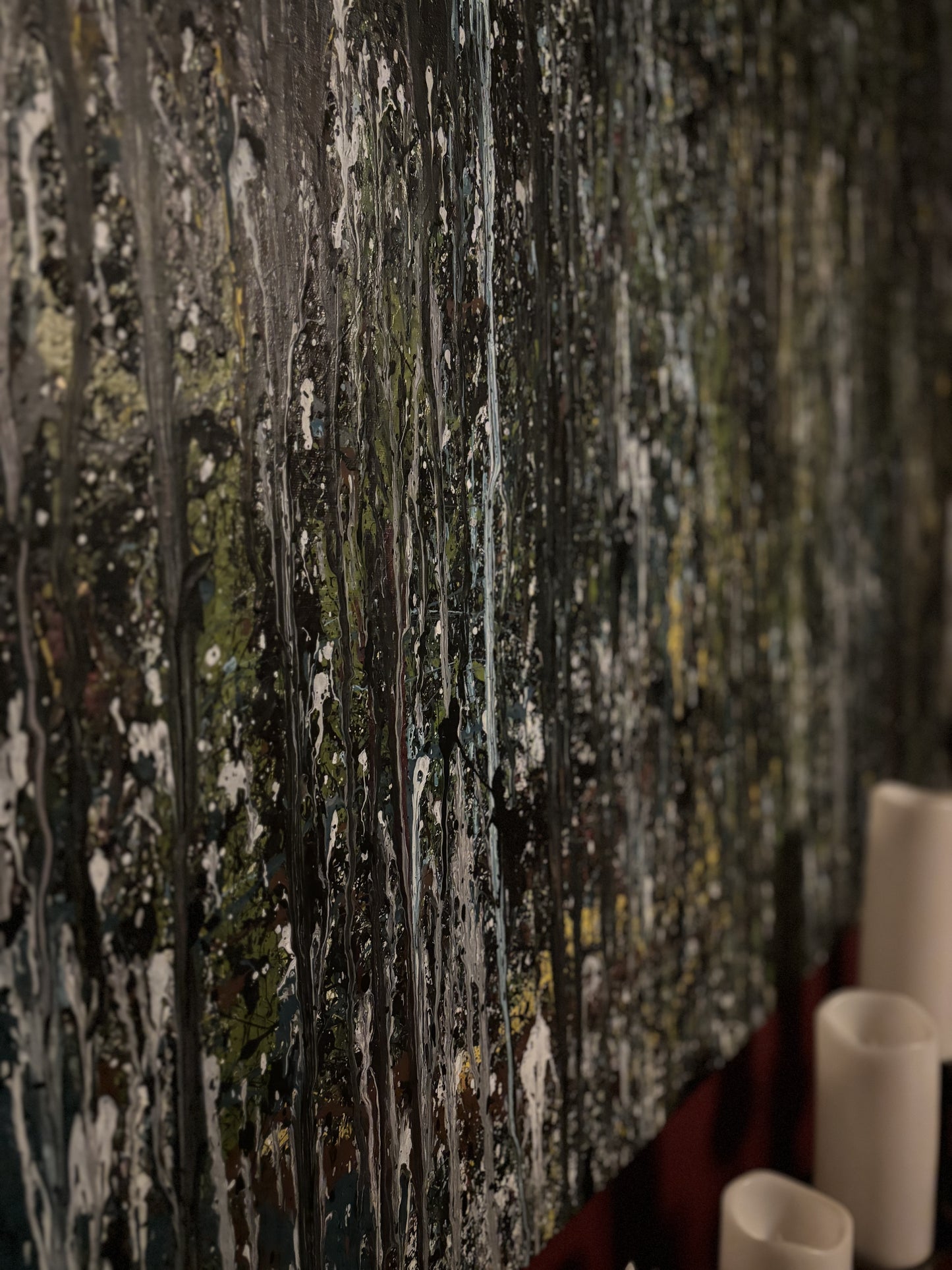 SOLD Static Over Chaos Original Splatter, Drip & Pour Painting