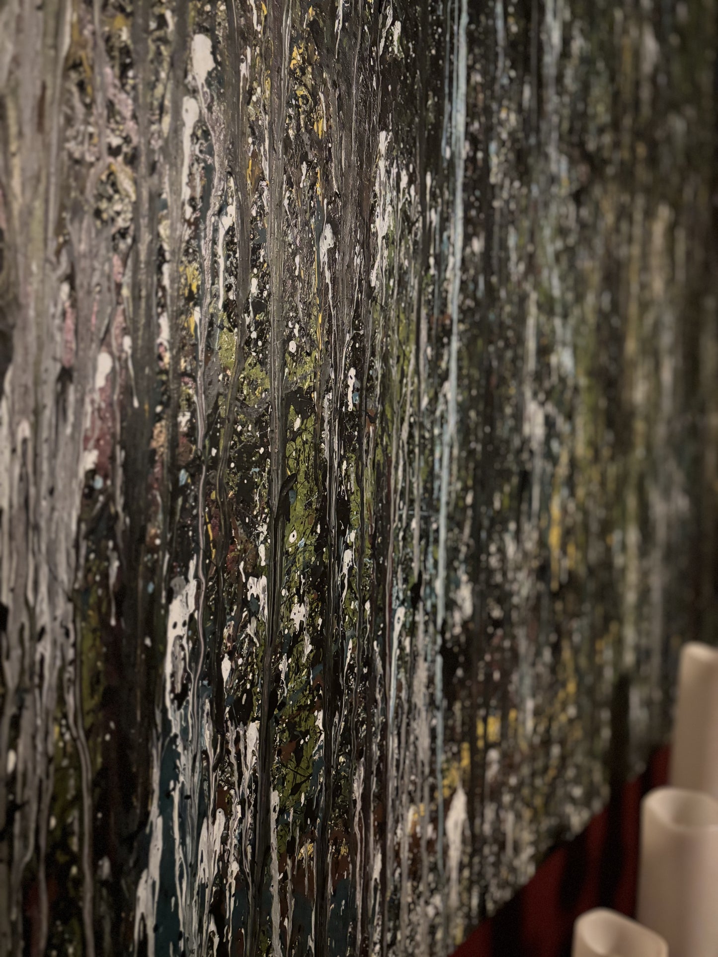 SOLD Static Over Chaos Original Splatter, Drip & Pour Painting