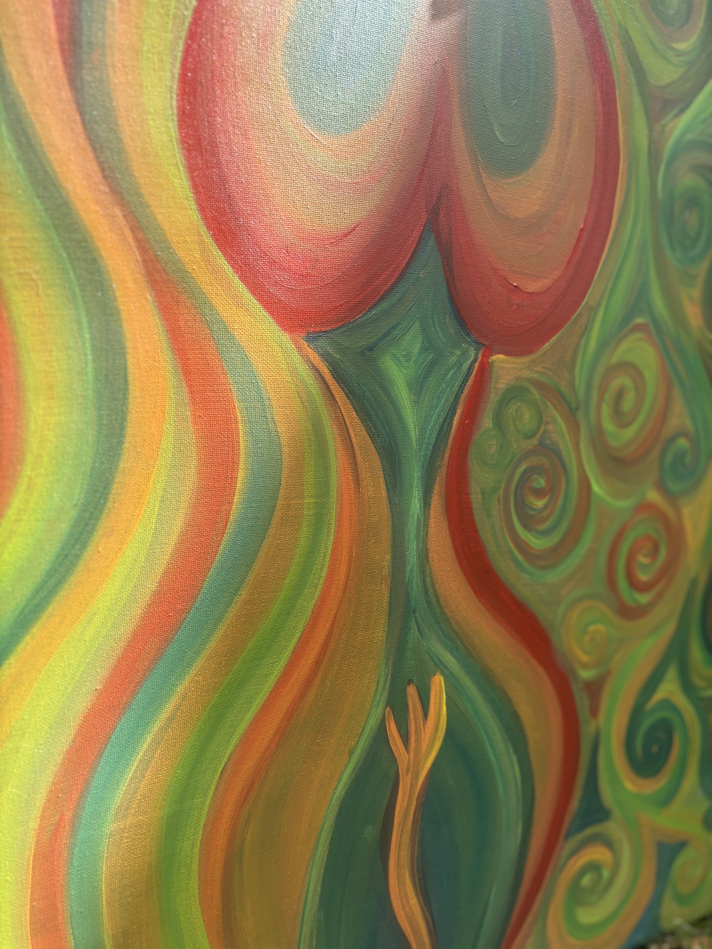 SOLD Sexy Lady Original Acrylic Painting