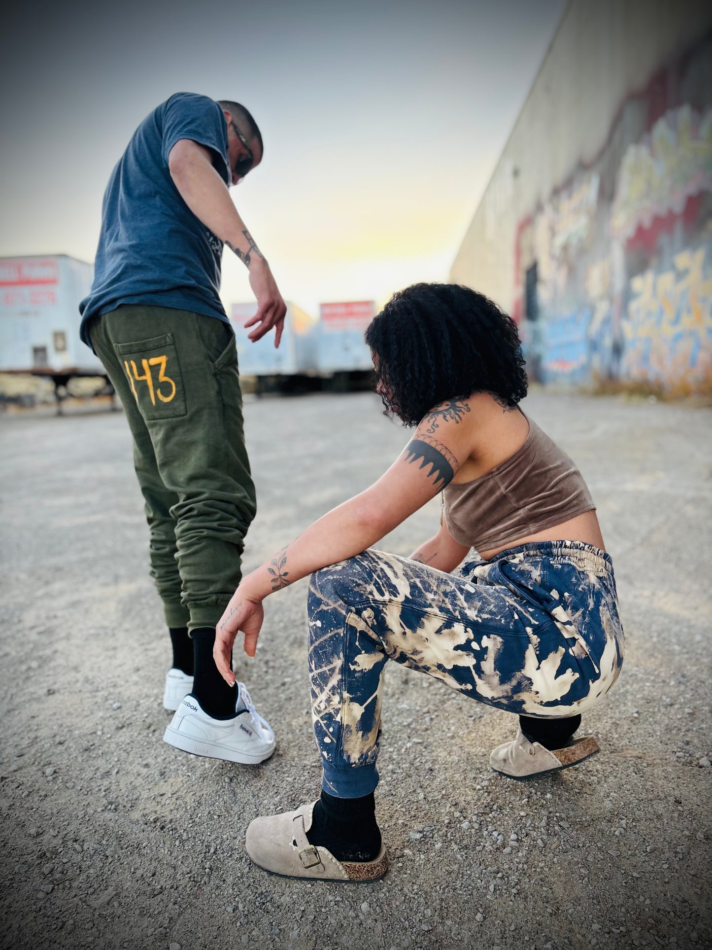 143 Vintage Handprint Sweats