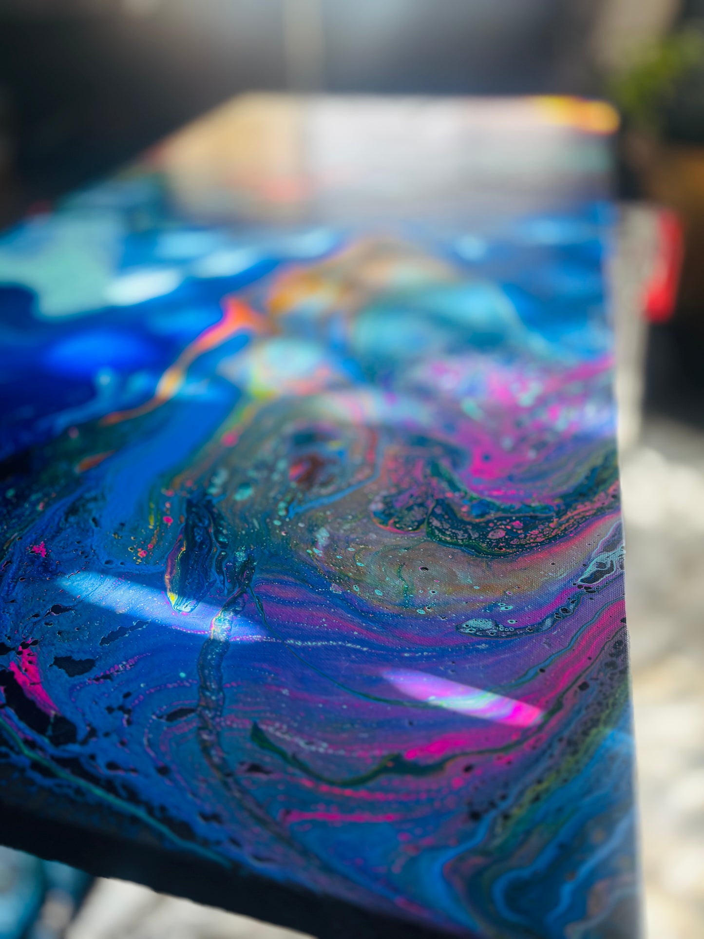 Katie's Light Original Acrylic Pour Painting DONATED