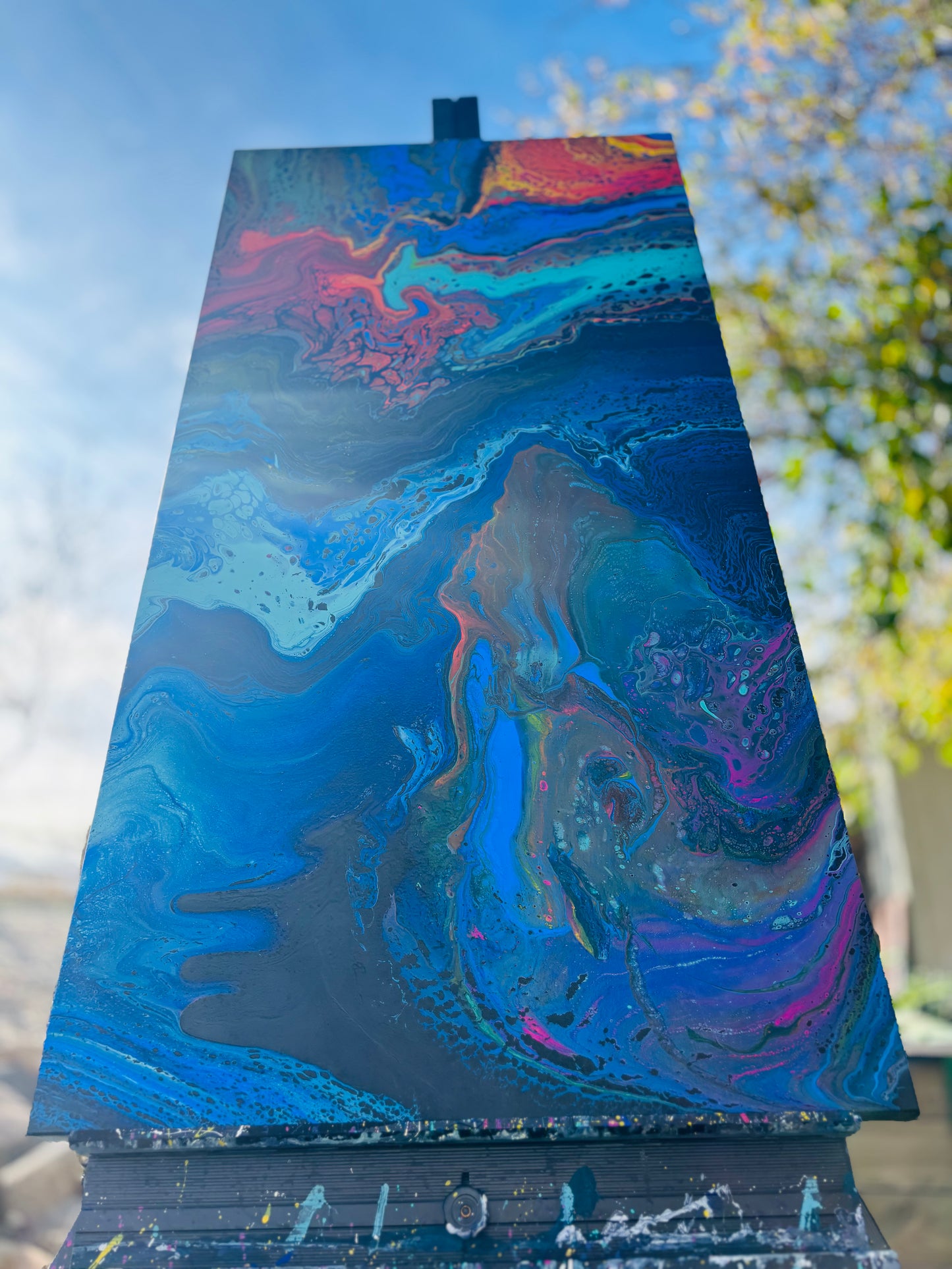 Katie's Light Original Acrylic Pour Painting DONATED