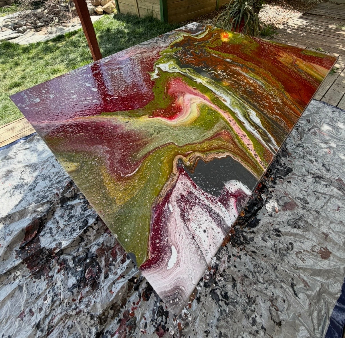 34 Original Pour Painting