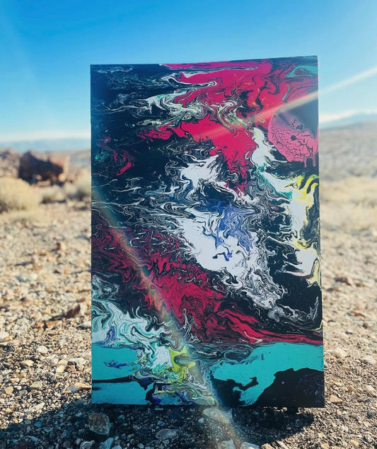 Bizarre Original Pour Painting